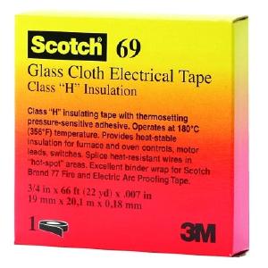 3M Scotch Glass Cloth Electrical Tapes 69, 3/4 in x 66 ft, White How Much