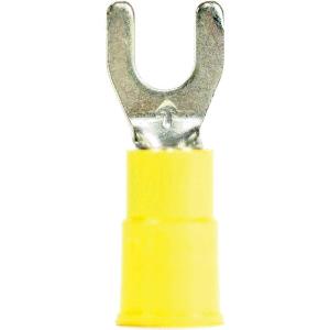 3M Standard Fork Terminal: Yellow, Vinyl, Partially Insulated, #8 Stud, Crimp Buy Cheap Huge Surprise
