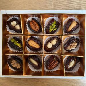 Assorted Ramadan Premium Stuffed Dates - Box of 12 Great Deals Sale Online