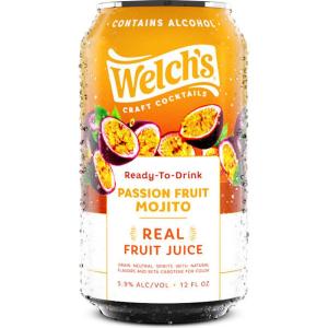 Welch's Craft Cocktails Passion Fruit Mojito Ready-To-Drink 12oz Cans 4 Pack Best Sale Cheap Online