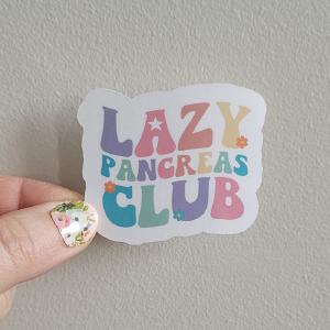Lazy Pancreas Club Sticker Online Online With Mastercard