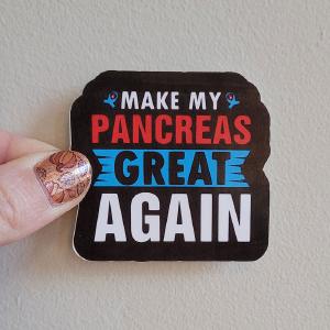 Make my pancreas great again Sticker For Sale Official Site