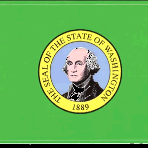 Washington Flag Decal Sticker Clearance Fashionable