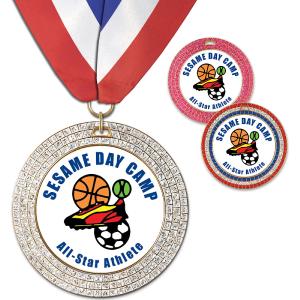 2-3/4 Custom GGM Award Medal With Millennium Neck Ribbon Discount Outlet Locations
