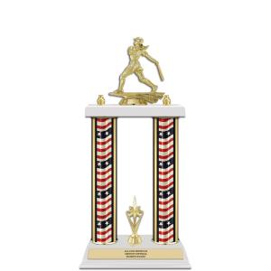 15" Custom White Finished Award Trophy With Trim Cheap Websites