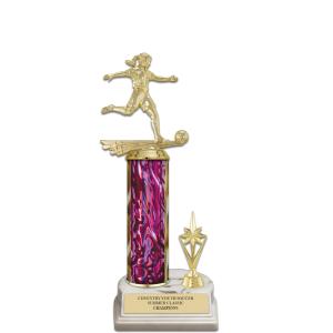 12" White Base Award Trophy With Trim The Best Store To Get