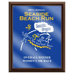 12" x 15" Custom Full Color Cherry Plaque With Acrylic Overlay Cheap Sale With Mastercard