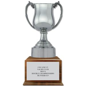 12" Georgian Award Cup With Cherry Base Sale Official
