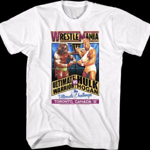 WrestleMania VI Ultimate Warrior vs Hulk Hogan T-Shirt Best Sale Cheap Pice