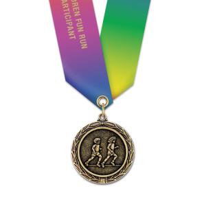 1-1/2" Custom MX Award Medal With Specialty Satin Neck Ribbon Great Deals Sale Online