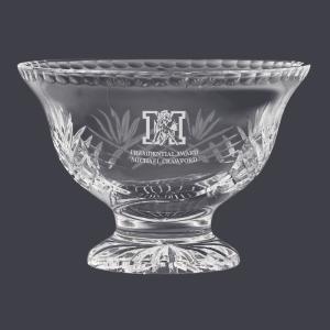 10" Custom Engraved Durham Crystal Pedestal Bowl Award Trophy Discount Manchester