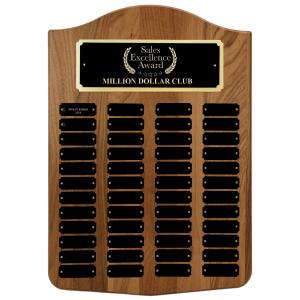 14" x 20" Custom Walnut Perpetual Plaque Store Online