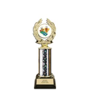 10" Custom Black Base Award Insert Top Trophy Marketable Online