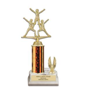 10" Custom White Base Award Trophy With Trim For Cheap Online
