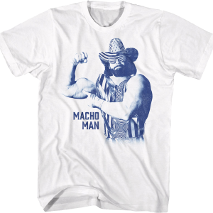 Vintage Flexing Macho Man Randy Savage T-Shirt Free Shipping Best Pices