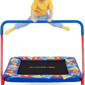 36" Square Toddler Trampoline, 330LBS Load Mini Kids Trampoline Genuine For Sale