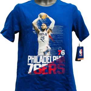 76ERS Ben Simmons 25 Splash Screen SS Tee Rush Blue NBA Youth Cheap Best Store To Get