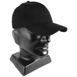Black Cotton Baseball Cap Cheap Sale Outlet