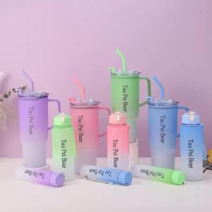 Tau Pei Bear Portable Sports Water Bottle 3Pcs Set Huge Surprise Cheap Pice