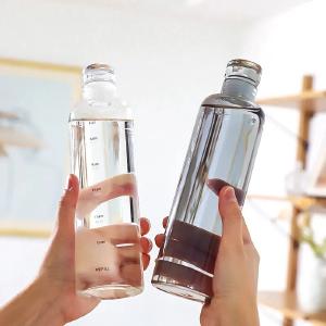 Transparent Plastic Water Bottle With Time Marker Official Sale Online