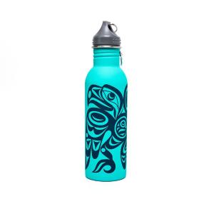 Water Bottle - Salish Eagle by Joe Wilson-Sxwaset 100% Original