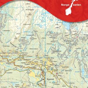 Hiking map # 10033 - Eggedal (Norway) | Nordeca - Norge - Serien From China