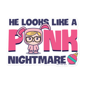 A Christmas Story Pink Nightmare Die Cut Sticker Finishline