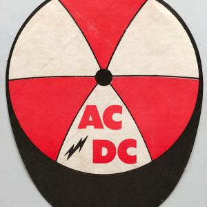 AC/DC - Cap Shaped Sticker Discount Pay With Visa