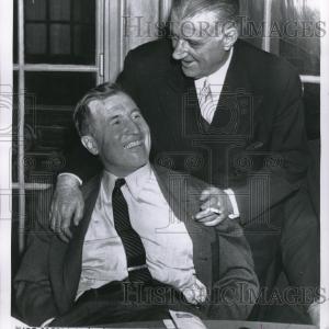 1955 Press Photo Bert Bell, NFL, Red Strader, San Francisco 49ers, Philadelphia Cheap Best Seller