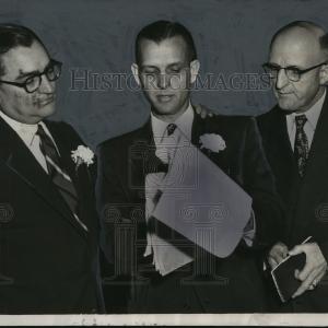 1954 Press Photo Supporters of Jim Allen for Alabama Governor Cheap Finishline
