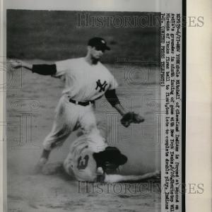 1955 Press Photo Cleveland Indians Dale Mitchell Discount Newest