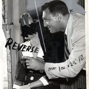 1955 Press Photo Detroit Lions Football Gordon Malloy Sale Real