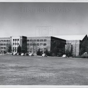 1955 Press Photo Jenison Gym and Fieldhouse at Michigan State U Clearance With Credit Card