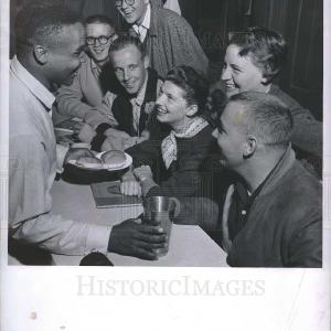 1955 Press Photo Nate Clark junior Golden Gloves boxer Outlet Purchase