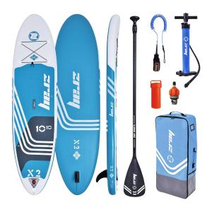 Zray 10'10" X-Rider Deluxe X2 Inflatable SUP All Around Paddle Board Kit, Blue Buy Cheap Huge Surprise