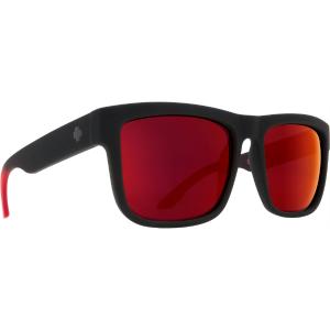 Spy Optic Discord Sunglasses, Soft Matte Black Red Fade Frame w/ HD Plus Gray Green w/ Red Light Spectra Mirror Lens SPO673119803673 SPY OPTIC INC Discount Best Seller