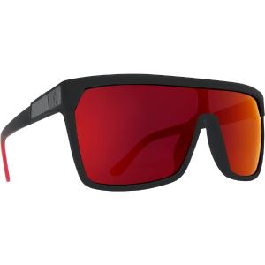 Spy Optic Flynn Sunglasses, Soft Matte Black Red Fade Frame w/ HD Plus Gray Green w/ Red Light Spectra Mirror Lens SPO670323803673 SPY OPTIC INC For Sale