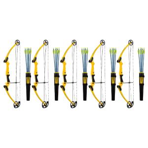Genesis Archery Original Right Hand Compound Bow Kit w/Arrows & Quiver (5 Pack) Countdown Package
