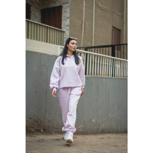 Women cropped hoodie set Lilac Explore