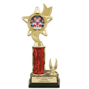 10" Black Base Award Insert Trophy With Trim Sale Recommend