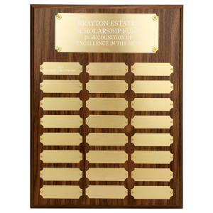 12" x 16" Custom Walnut Finish Perpetual Plaque Clearance Online Fake