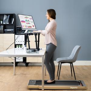 - 2-in-1 Electric Motorized Health and Fitness Folding Treadmill with Dual Display and Speaker-Yellow Cheap Sale Best Store To Get