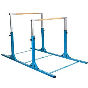 - Kids Double Horizontal Bars Gymnastic Training Parallel Bars Adjustable-Blue Marketable For Sale