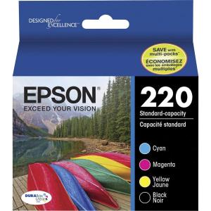 Epson DURABrite Ultra 220 Original Standard Yield Inkjet Ink Cartridge - Combo Pack - Black, Cyan, Magenta, Yellow - 1 Each T220120-BCS Cheap Footlocker Finishline