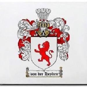 Vonderheyden Family Shield / Coat Of Arms Mouse Pad Real For Sale