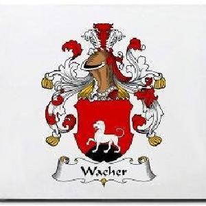 Wacher Family Shield / Coat Of Arms Mouse Pad Excellent