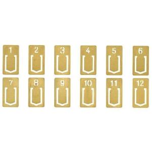 Traveler's Company Brass Number Clips Cheap Sale Discounts