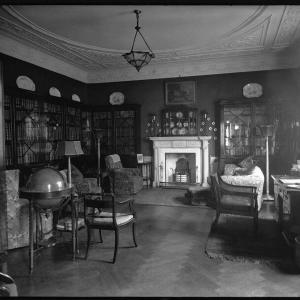 'View of Lady Illingworth's study and library' Greetings Card Online Online Clearance