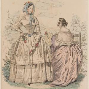 'Toilette de ville', August 1842 Greetings Card Where To Buy Low Pice