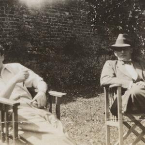 'Tom' and an unknown man Greetings Card Sale Original